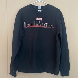 Marvel (Port & Company) Black Wanda Vision Pullover Sweatshirt Size Large
